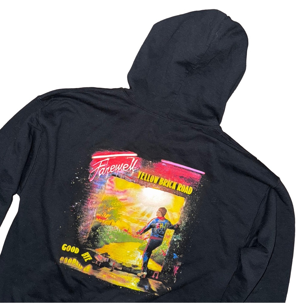 Elton John Farewell Yellow Brick Road Tour‎ Hoodie Concert Merch Full Zip